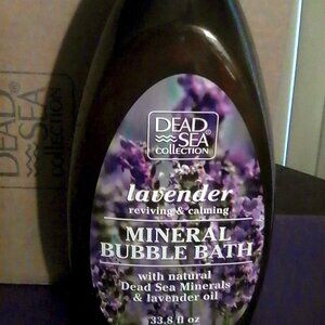 Mineral bubble bath, lavender oil, 33.8 fl oz, Dead Sea Collection, new